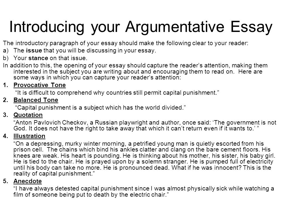 How to Write an Argument Essay Step by Step